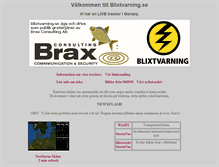Tablet Screenshot of blixtradar.se